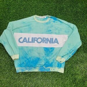 Vintage California Sweatshirt Womens L/XL 24x24 Baggy Crop Boxy USA